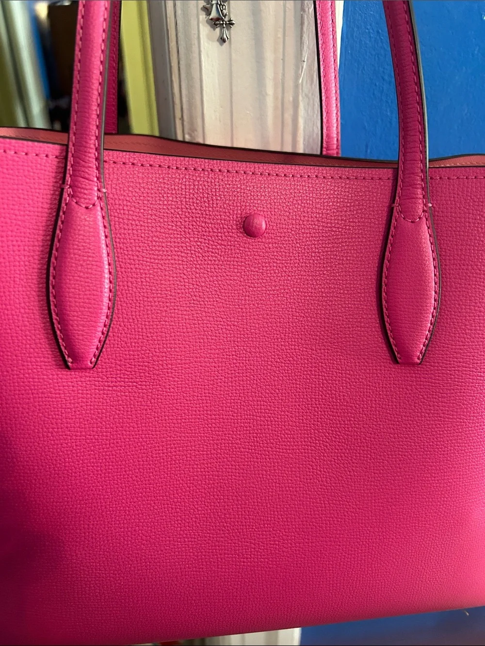 kate spade Pink Structured Leather Tote